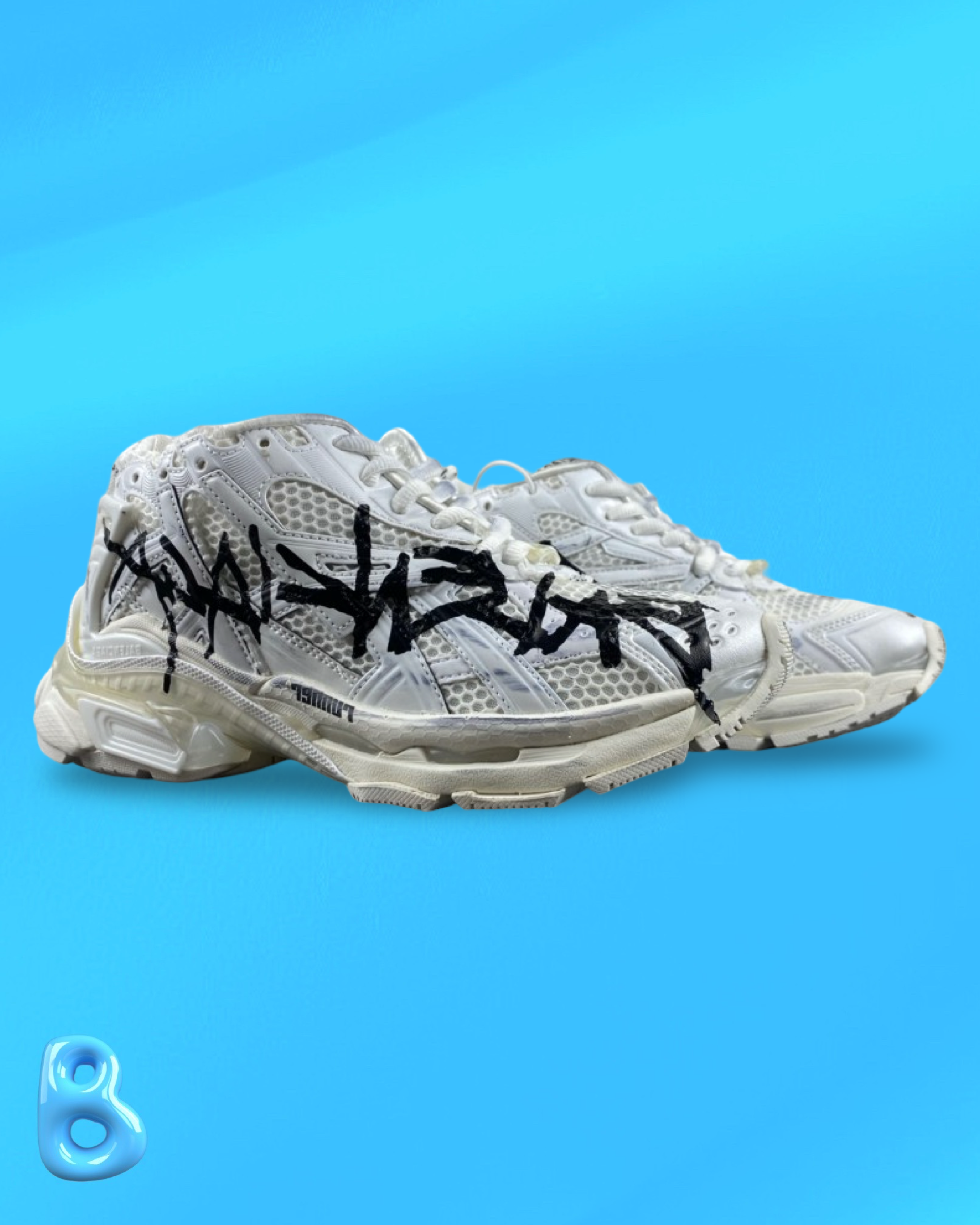 靴 BALENCIAGA Track Graffiti White 37 Balenciaga Runner Graffiti White – BOOTSLY