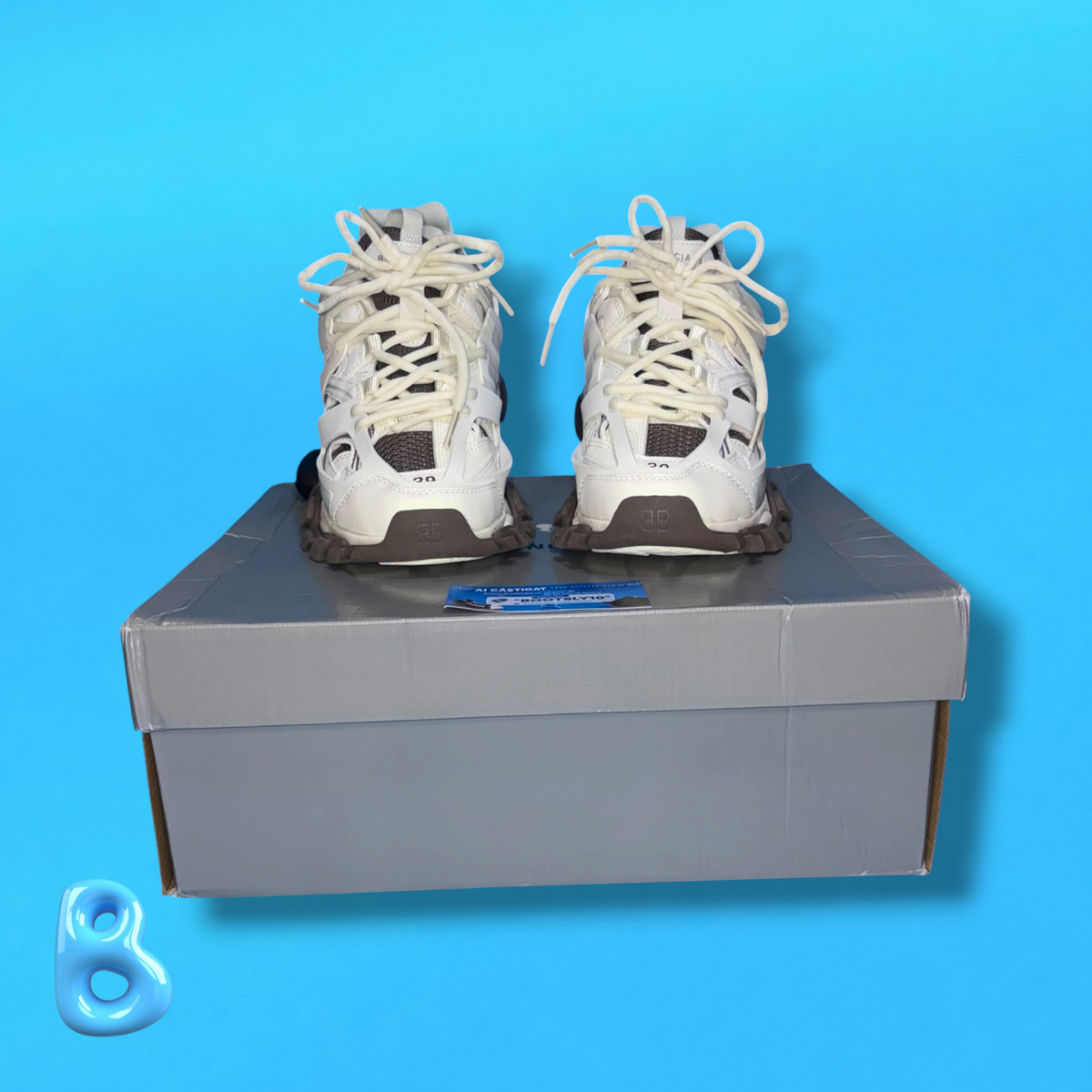 Balenciaga Track White and Brown