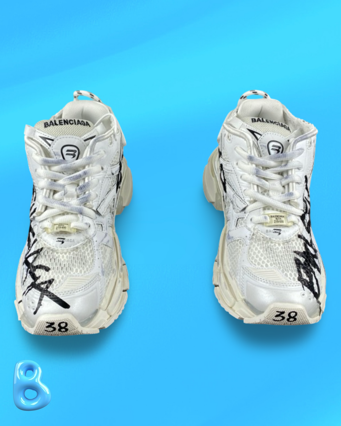 Balenciaga Runner Graffiti White