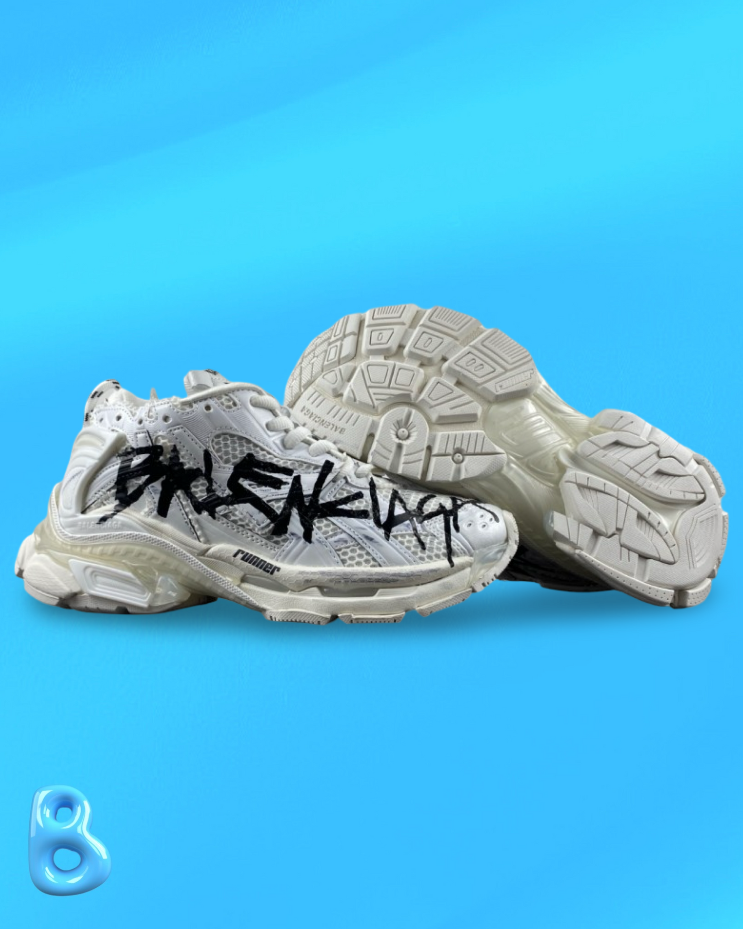 Balenciaga Runner Graffiti White
