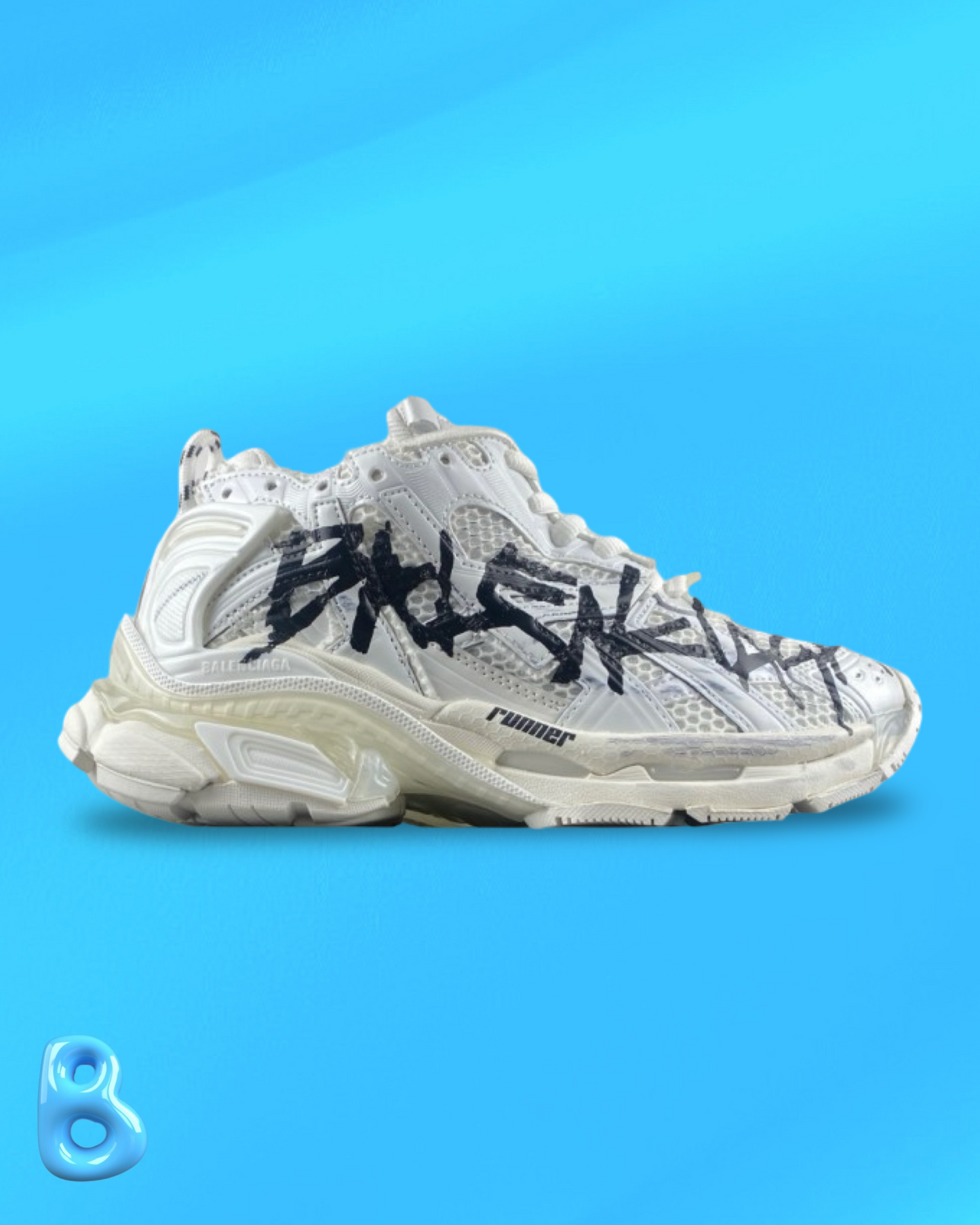 Balenciaga Runner Graffiti White