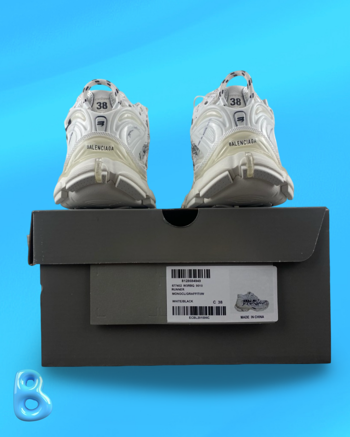 Balenciaga Runner Graffiti White
