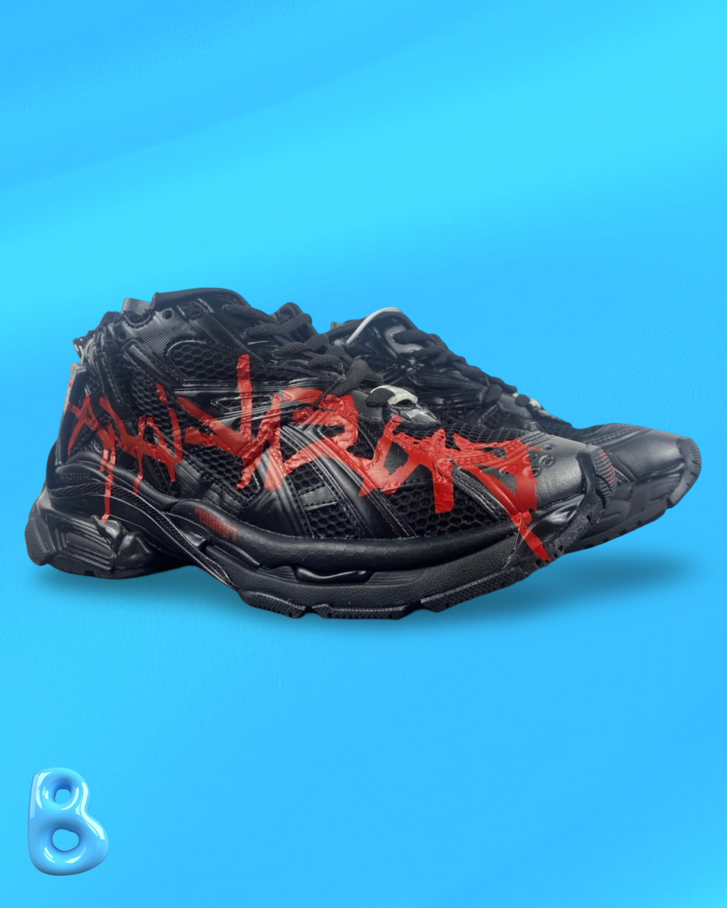 Balenciaga Runner Graffiti Black