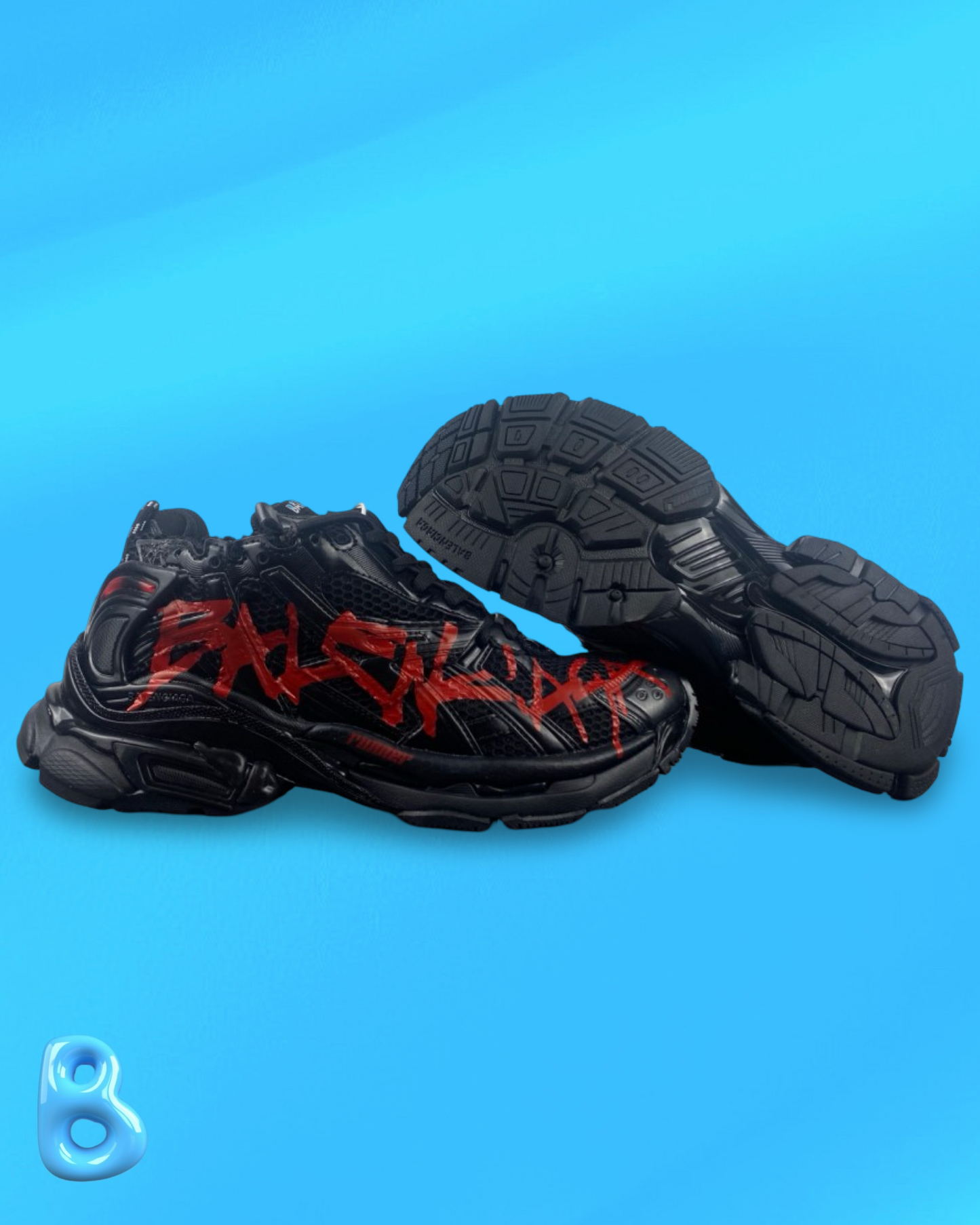 Balenciaga Runner Graffiti Black