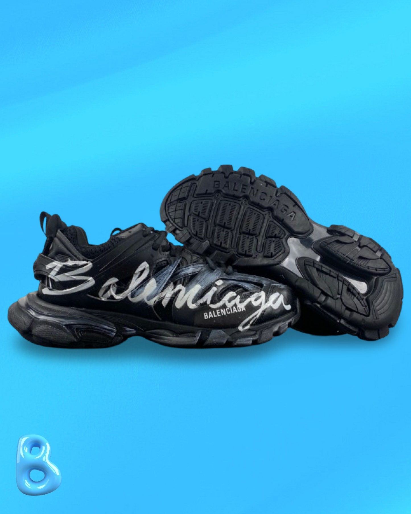 Balenciaga Track Black Graffiti