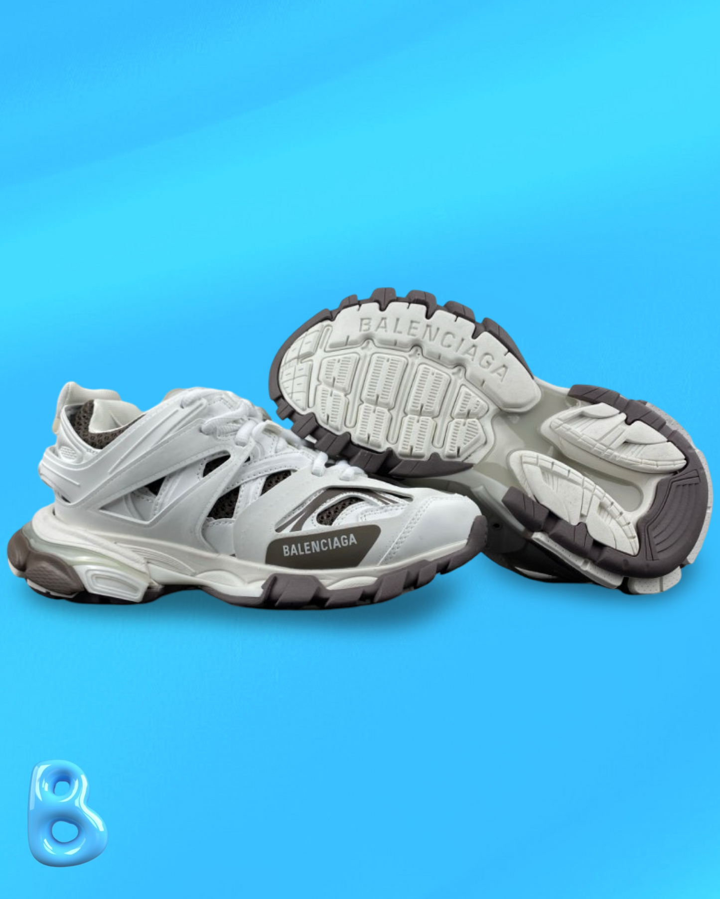 Balenciaga Track White and Brown