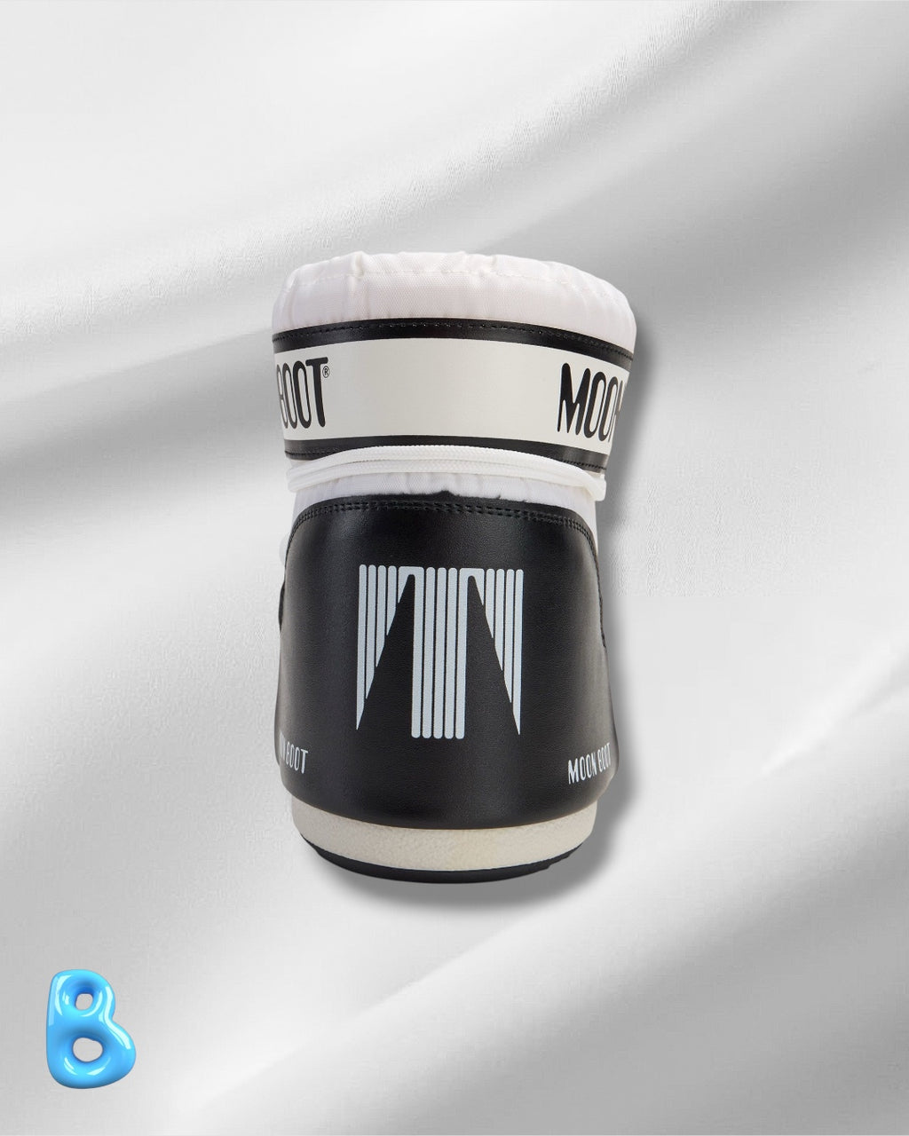 Moon Boot Icon Low Nylon White And Black