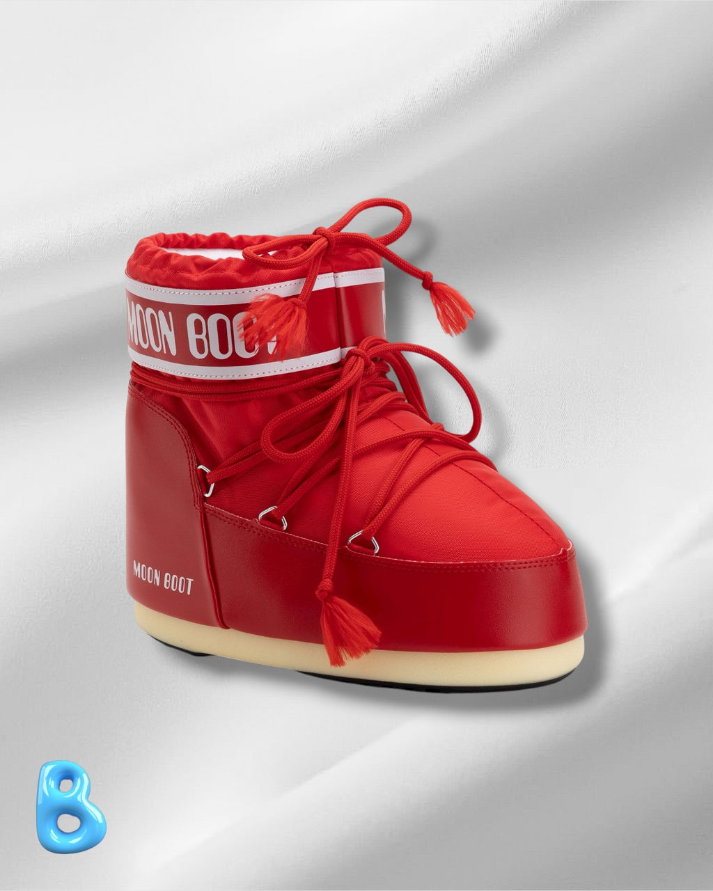 Moon Boot Icon Low Nylon Red