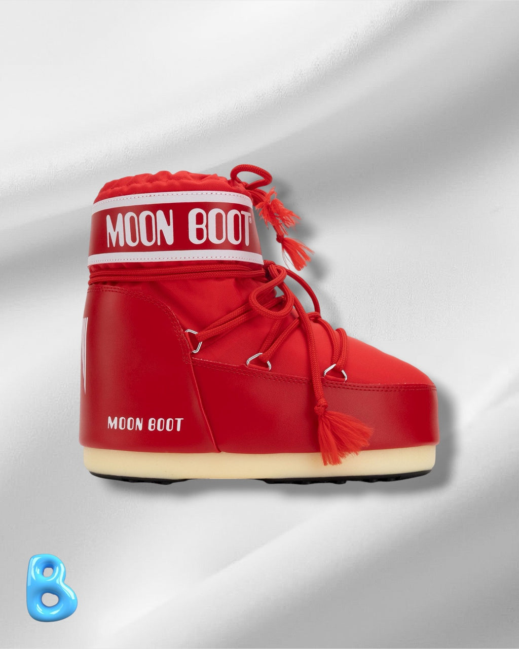 Moon Boot Icon Low Nylon Red