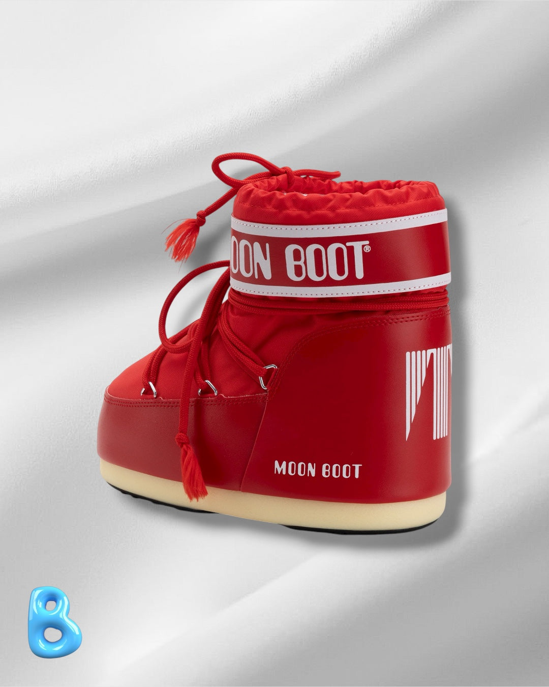 Moon Boot Icon Low Nylon Red