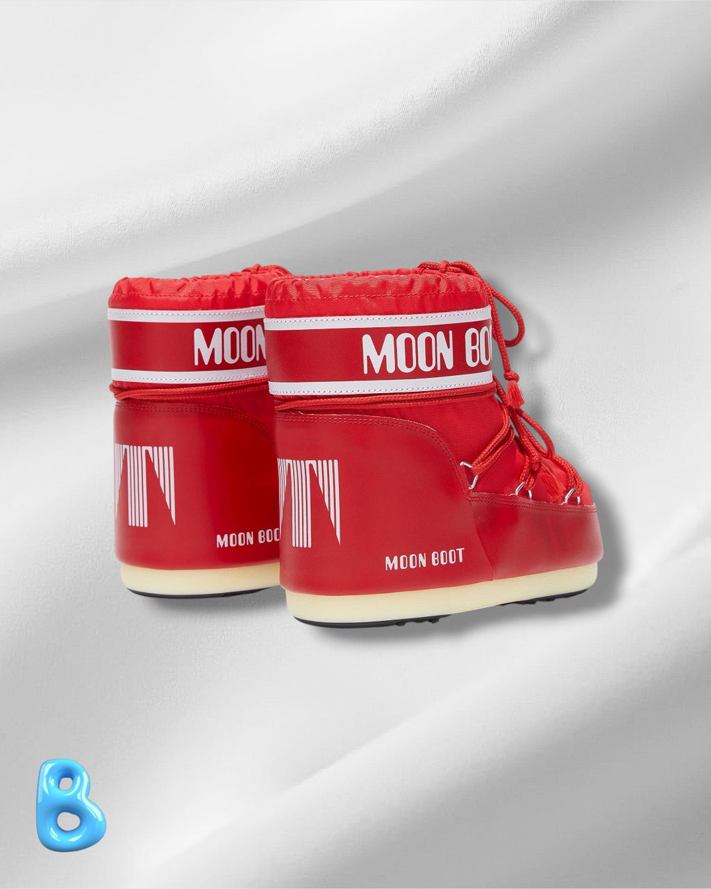 Moon Boot Icon Low Nylon Red