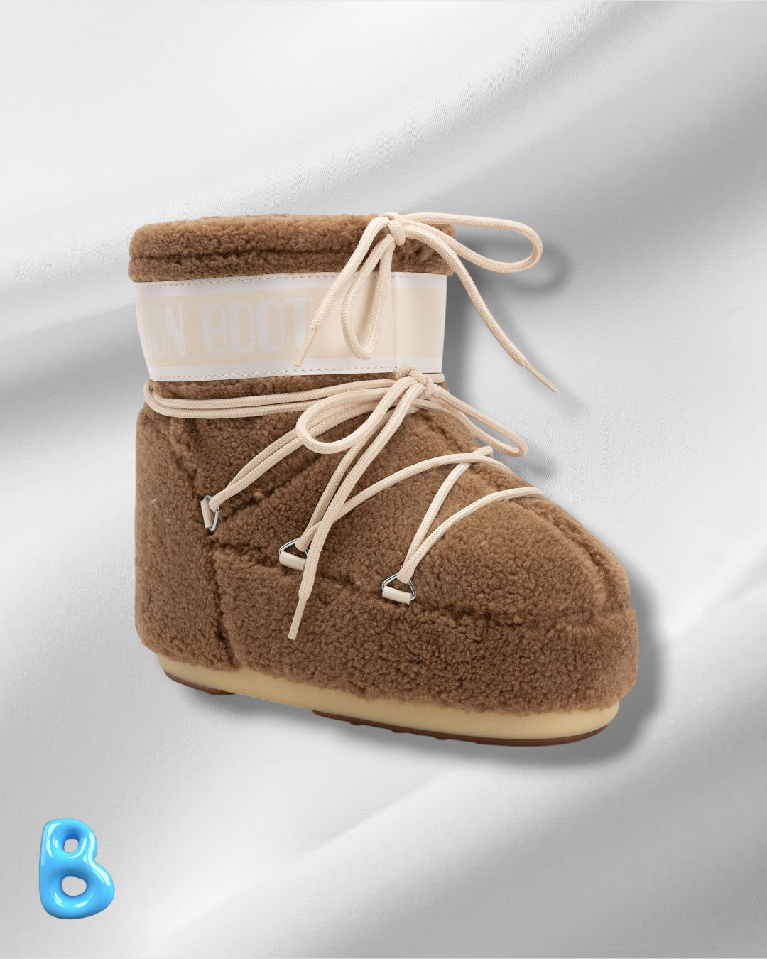 Moon Boot Icon Low Fleece Camel