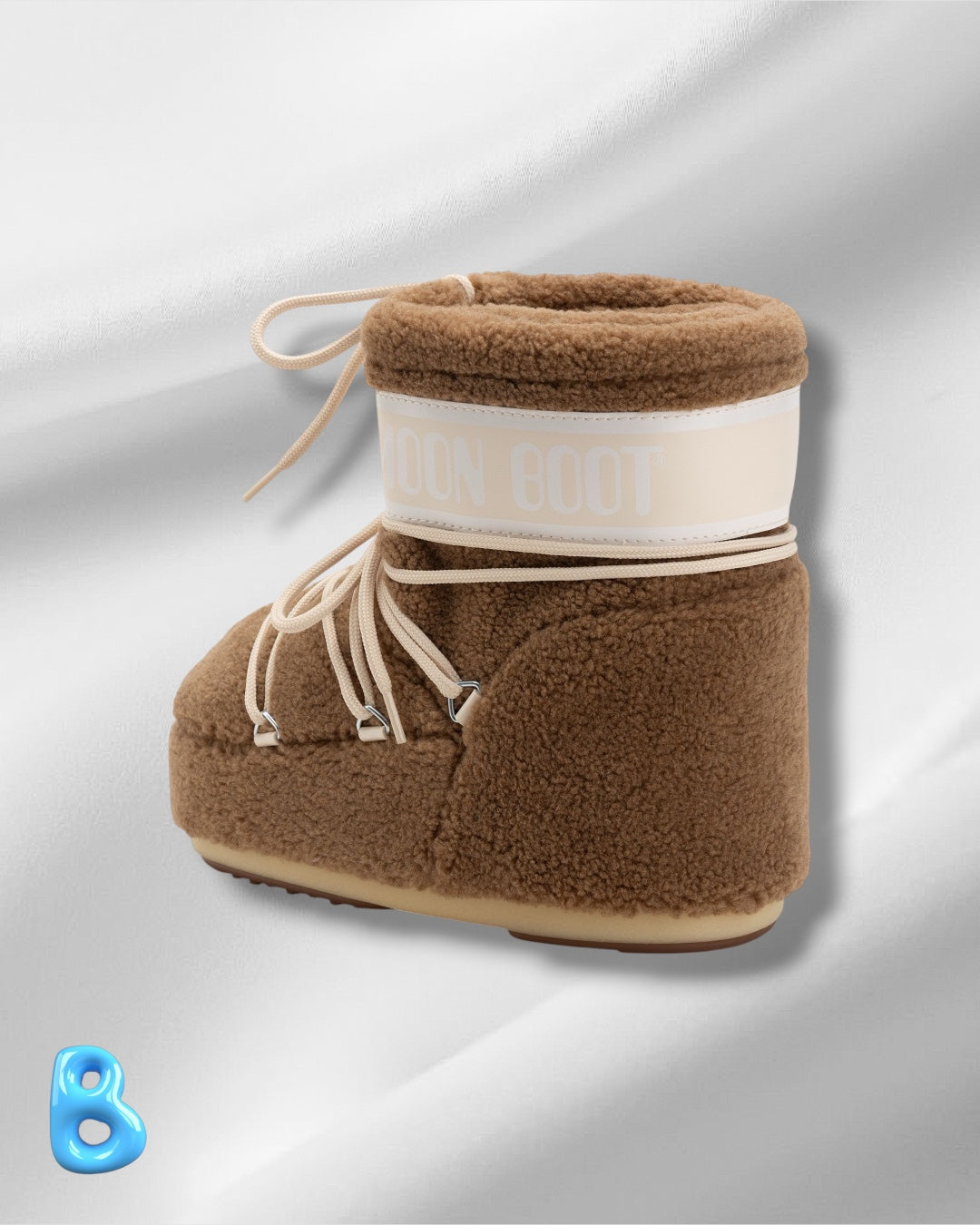 Moon Boot Icon Low Fleece Camel