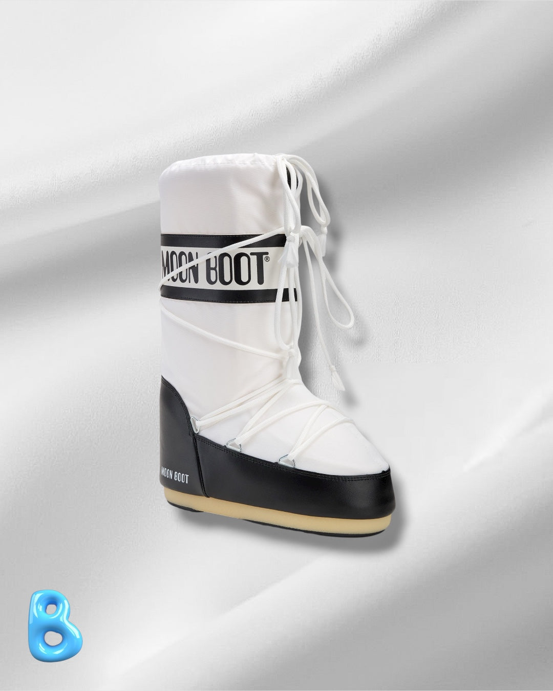 Moon Boot Icon Nylon Black And White