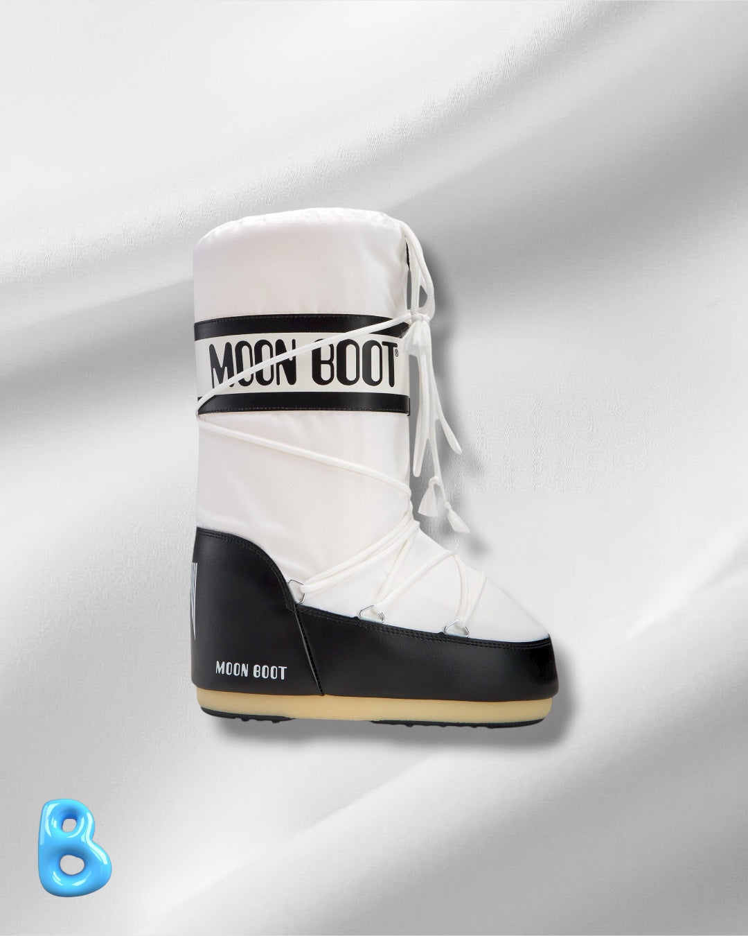 Moon Boot Icon Nylon Black And White
