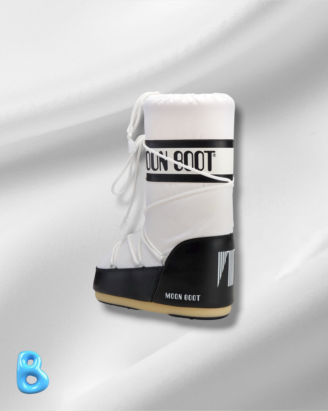 Moon Boot Icon Nylon Black And White