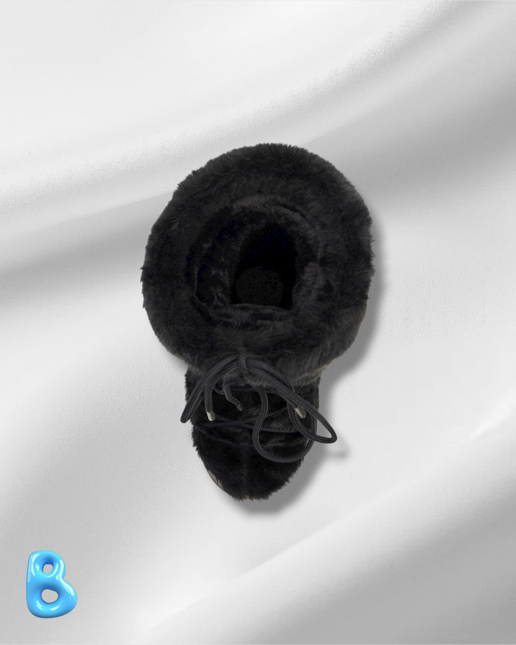 Moon Boot Icon Faux Fur Black