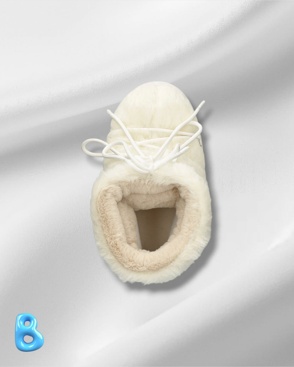 Moon Boot Icon Faux Fur White