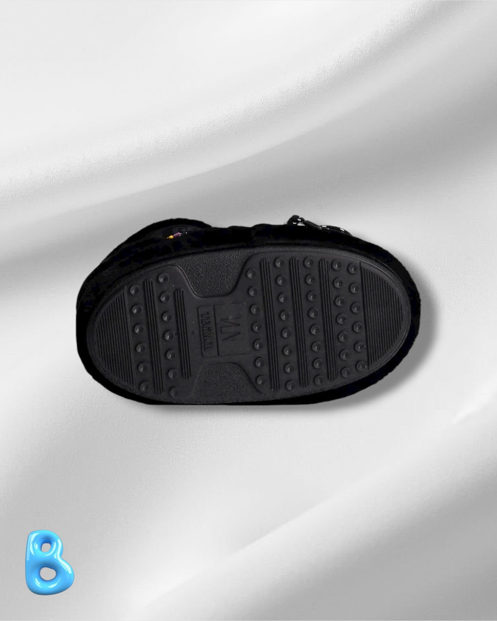 Moon Boot Icon Low Faux Fur Beads Black