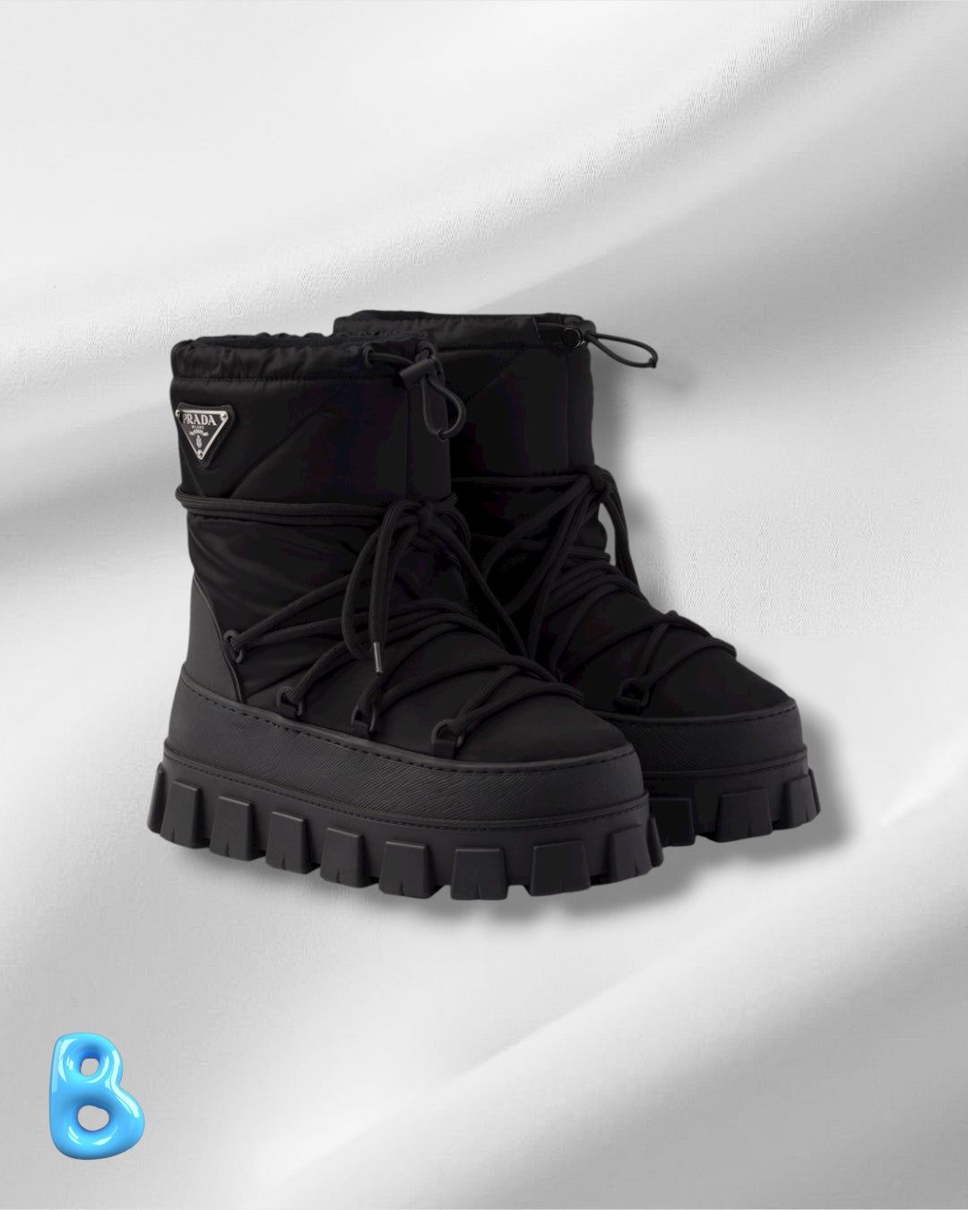 Prada Re-Nylon Boots Black