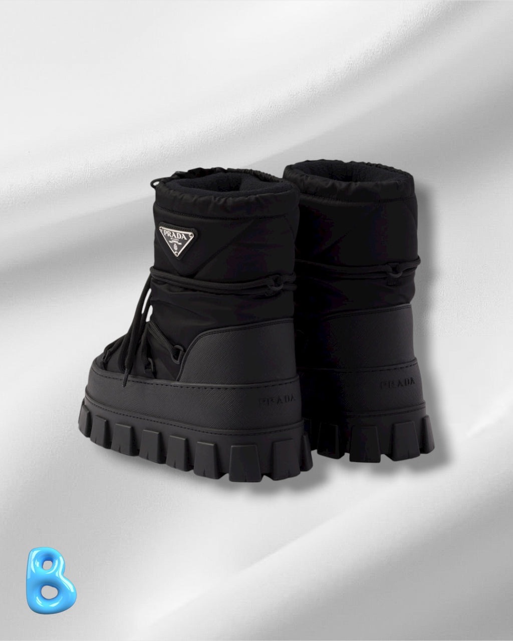 Prada Re-Nylon Boots Black
