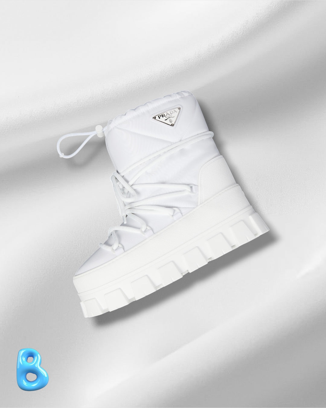 Prada Re-Nylon Boots White