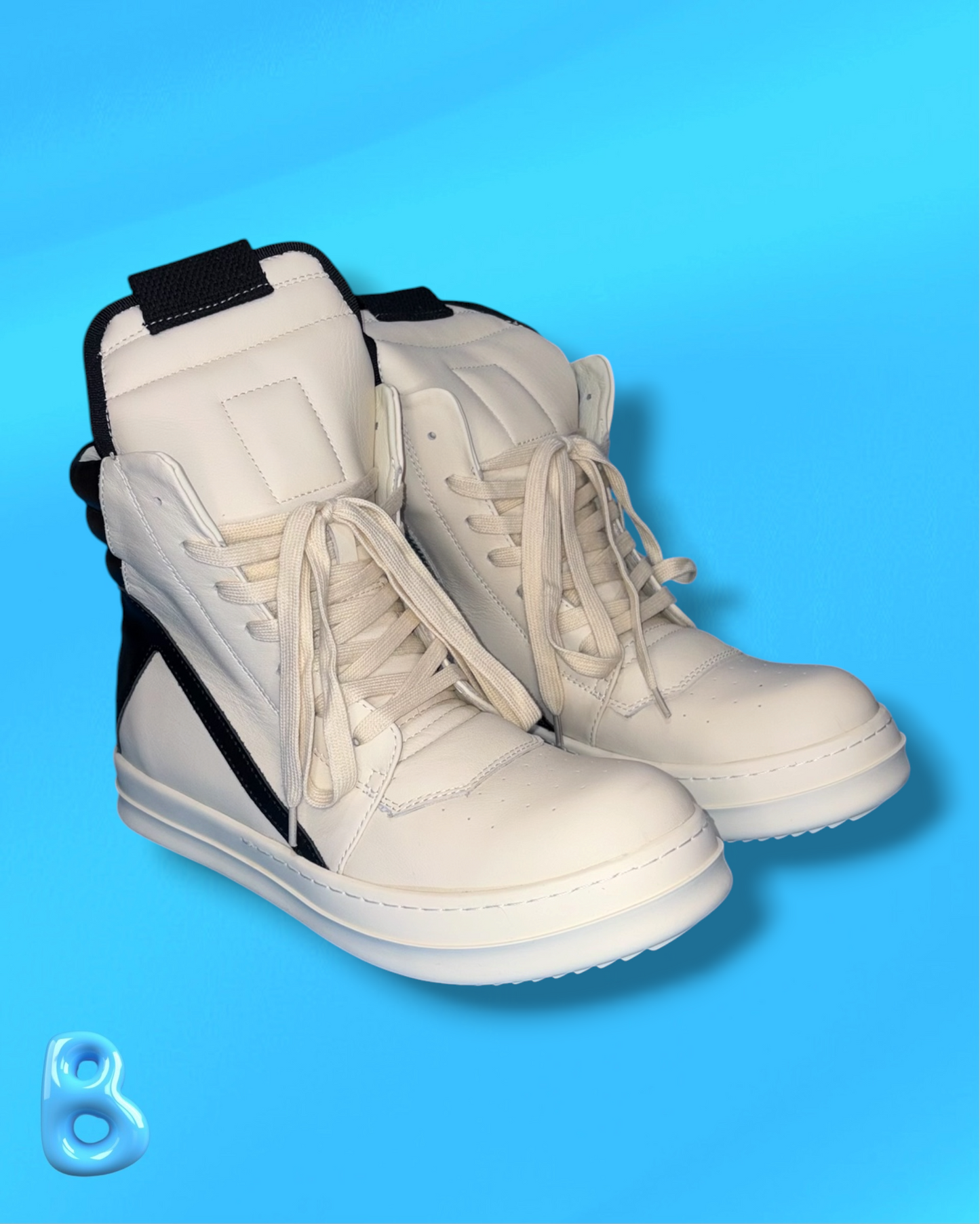 Rick Owens Geobaskets Black and White