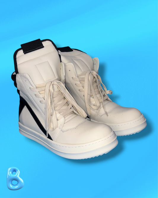 Rick Owens Geobaskets Black and White