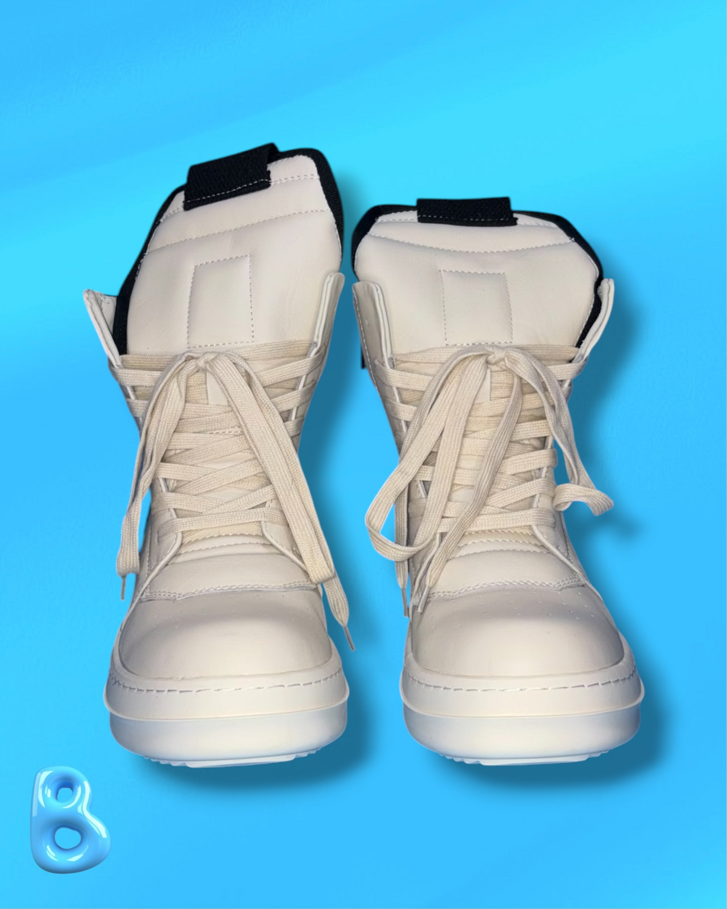 Rick Owens Geobaskets Black and White