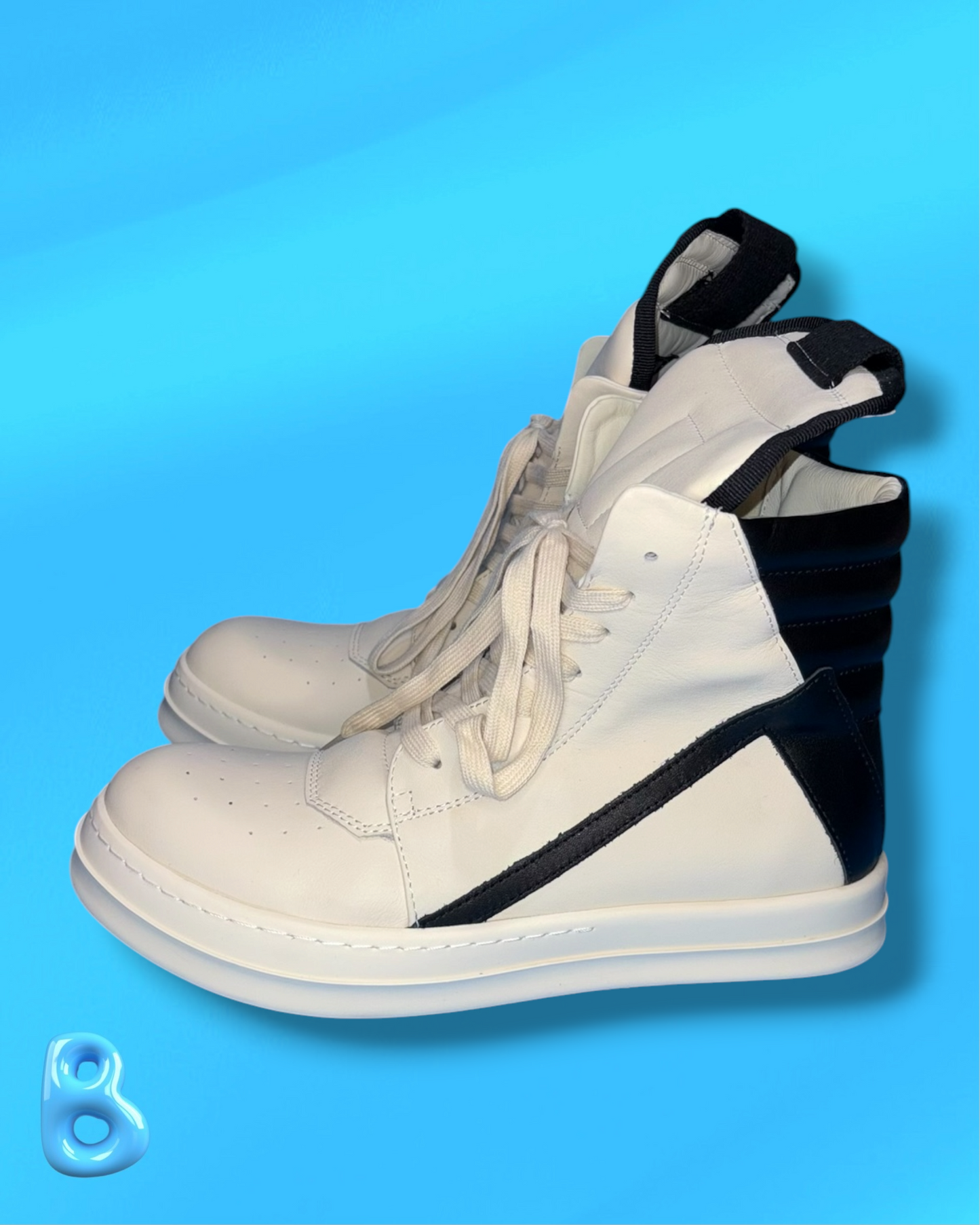 Rick Owens Geobaskets Black and White