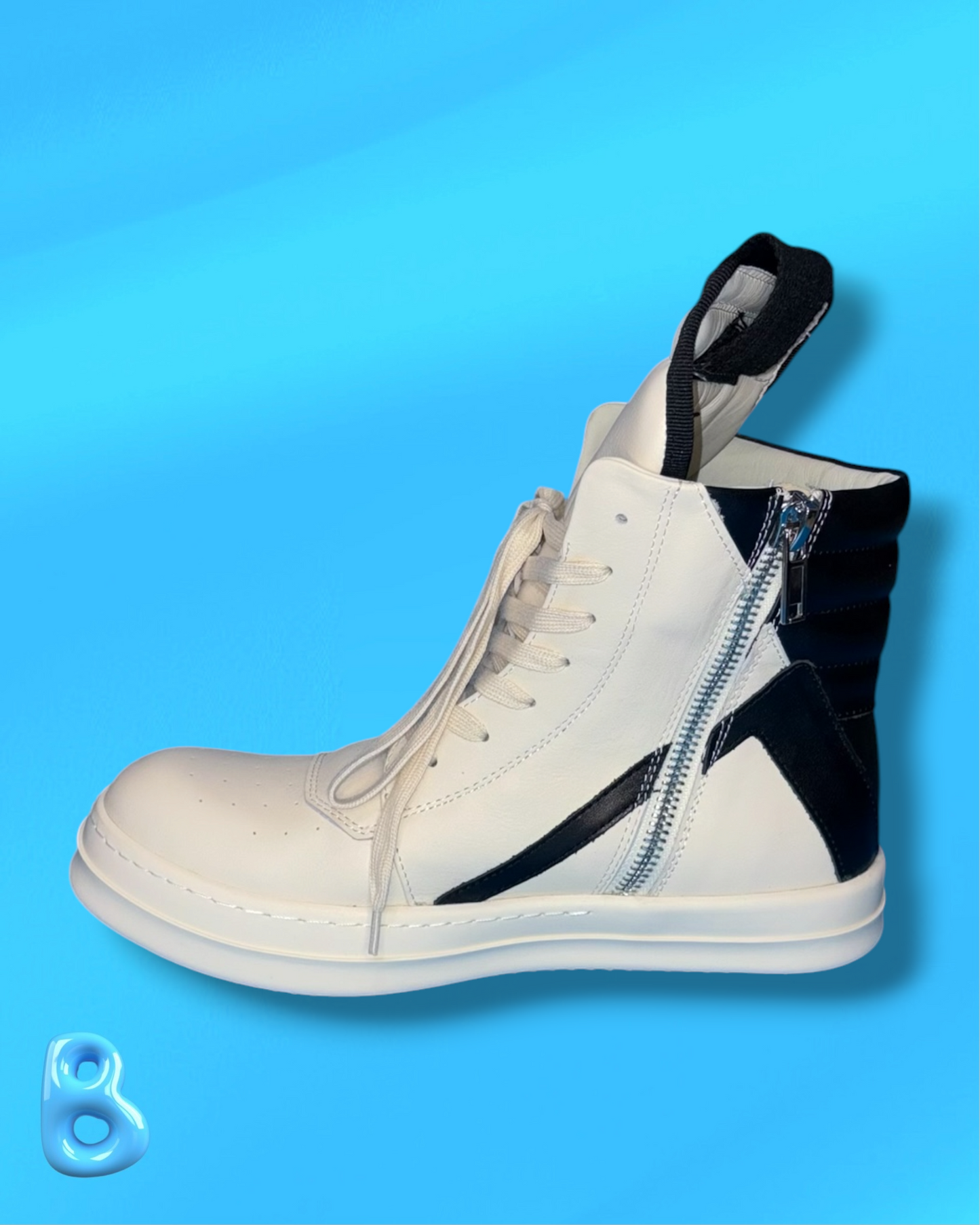 Rick Owens Geobaskets Black and White
