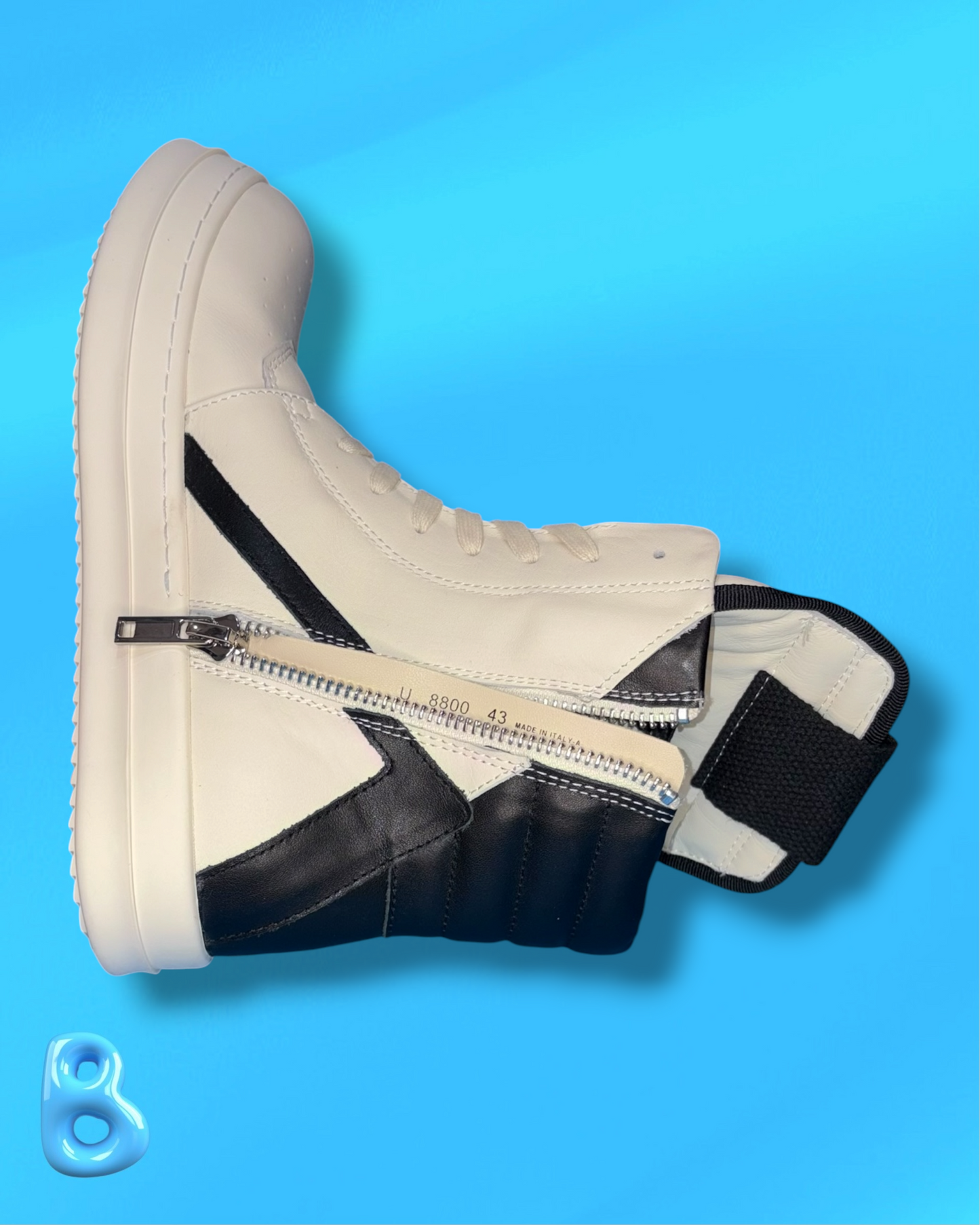 Rick Owens Geobaskets Black and White