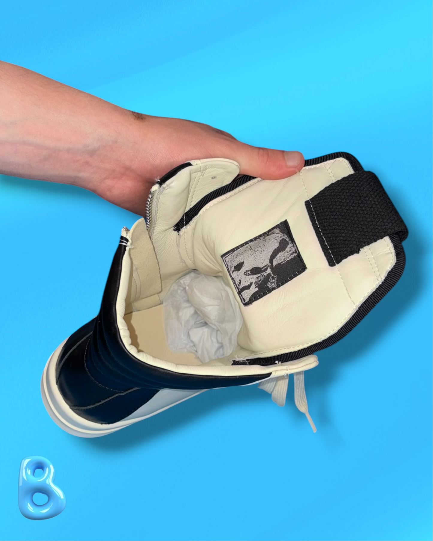 Rick Owens Geobaskets Black and White