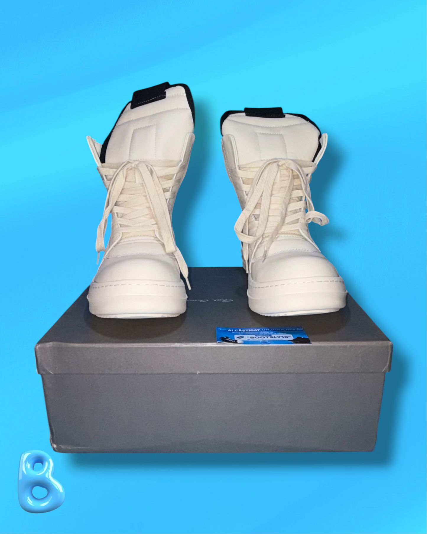 Rick Owens Geobaskets Black and White