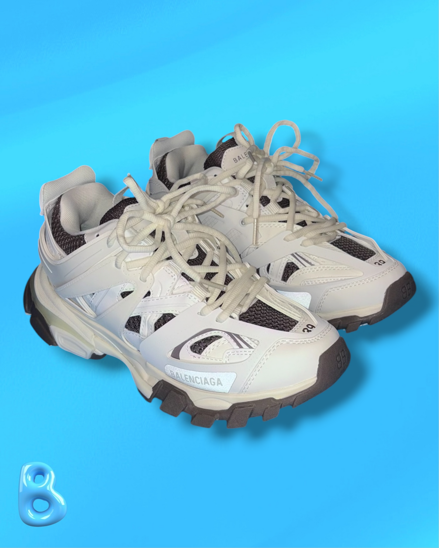 Balenciaga Track White and Brown