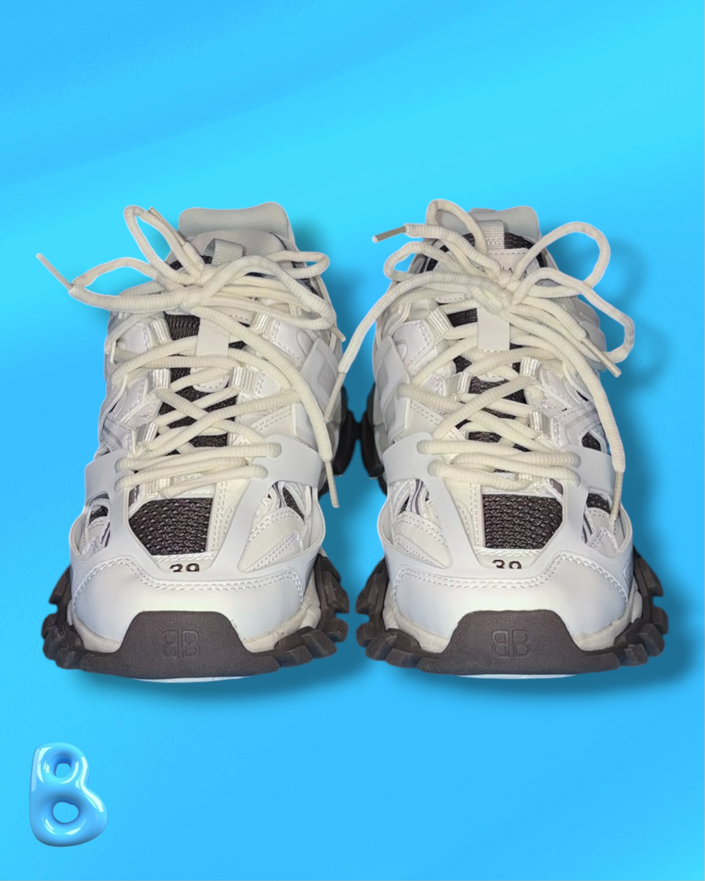 Balenciaga Track White and Brown