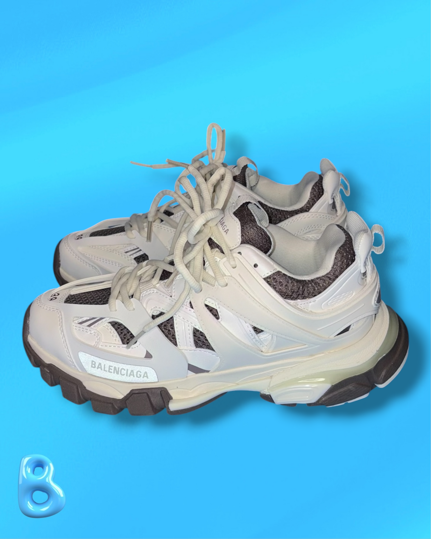 Balenciaga Track White and Brown