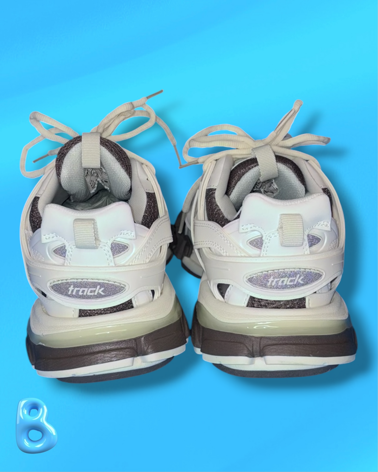 Balenciaga Track White and Brown