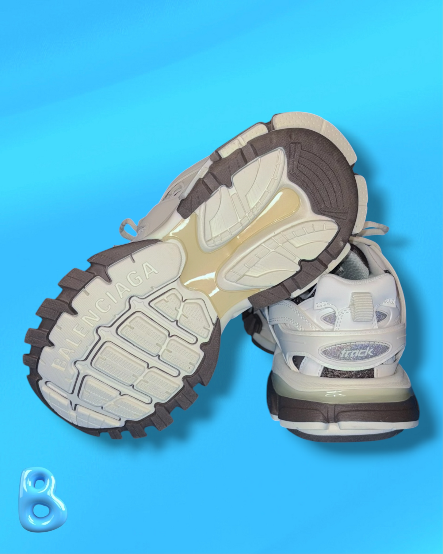 Balenciaga Track White and Brown