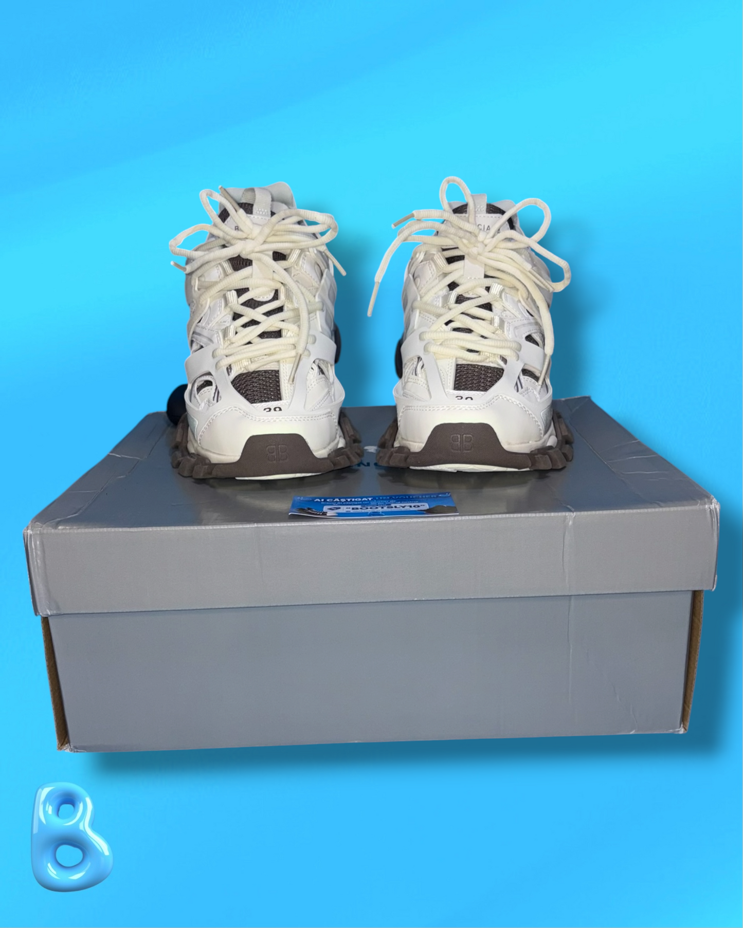 Balenciaga Track White and Brown