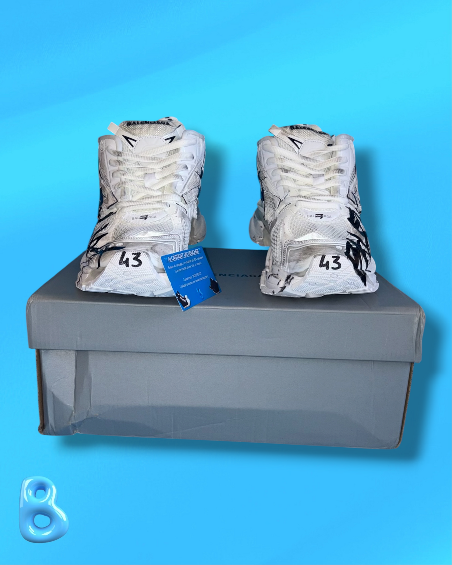 Balenciaga Runner Graffiti White
