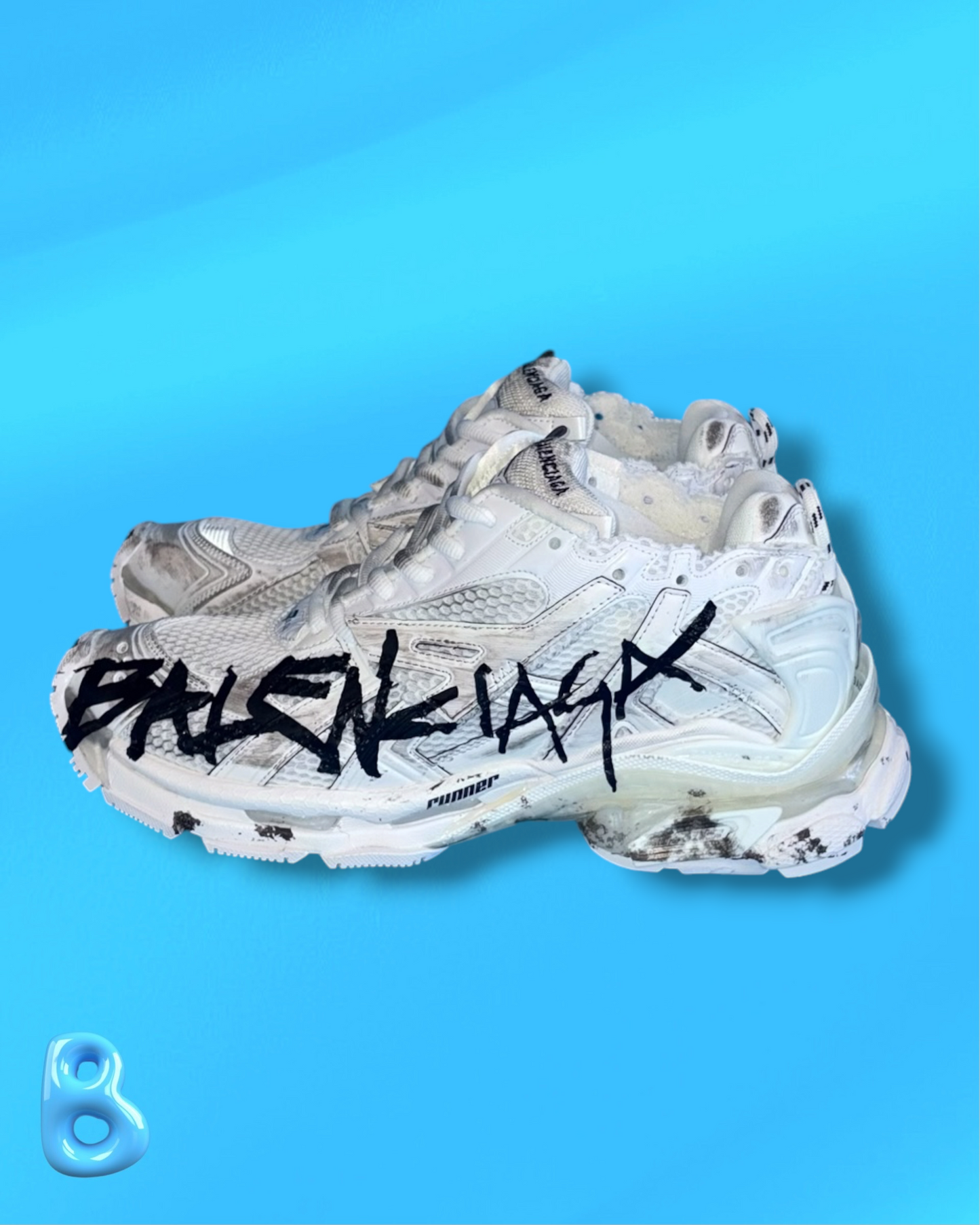 Balenciaga Runner Graffiti White