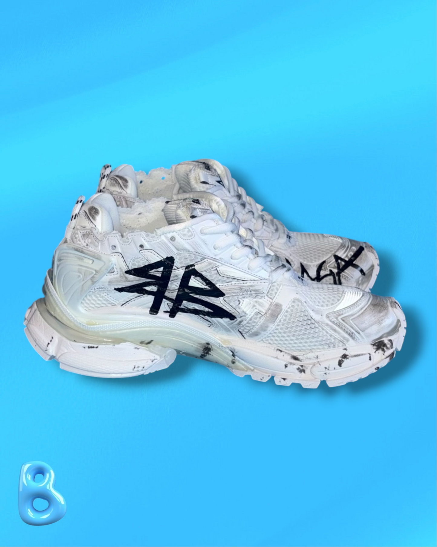 Balenciaga Runner Graffiti White