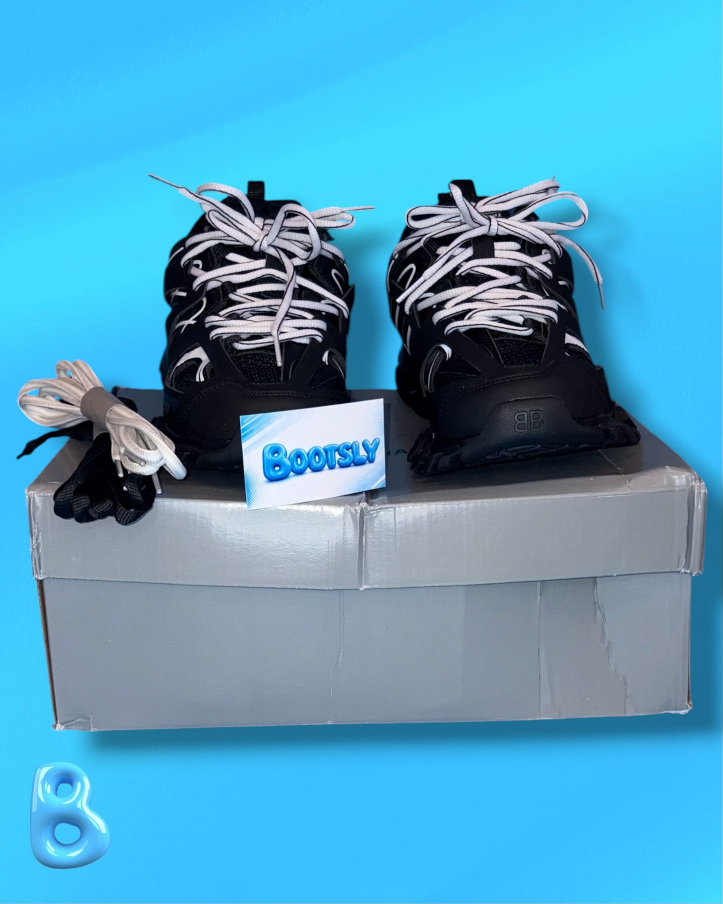Balenciaga Track Black White