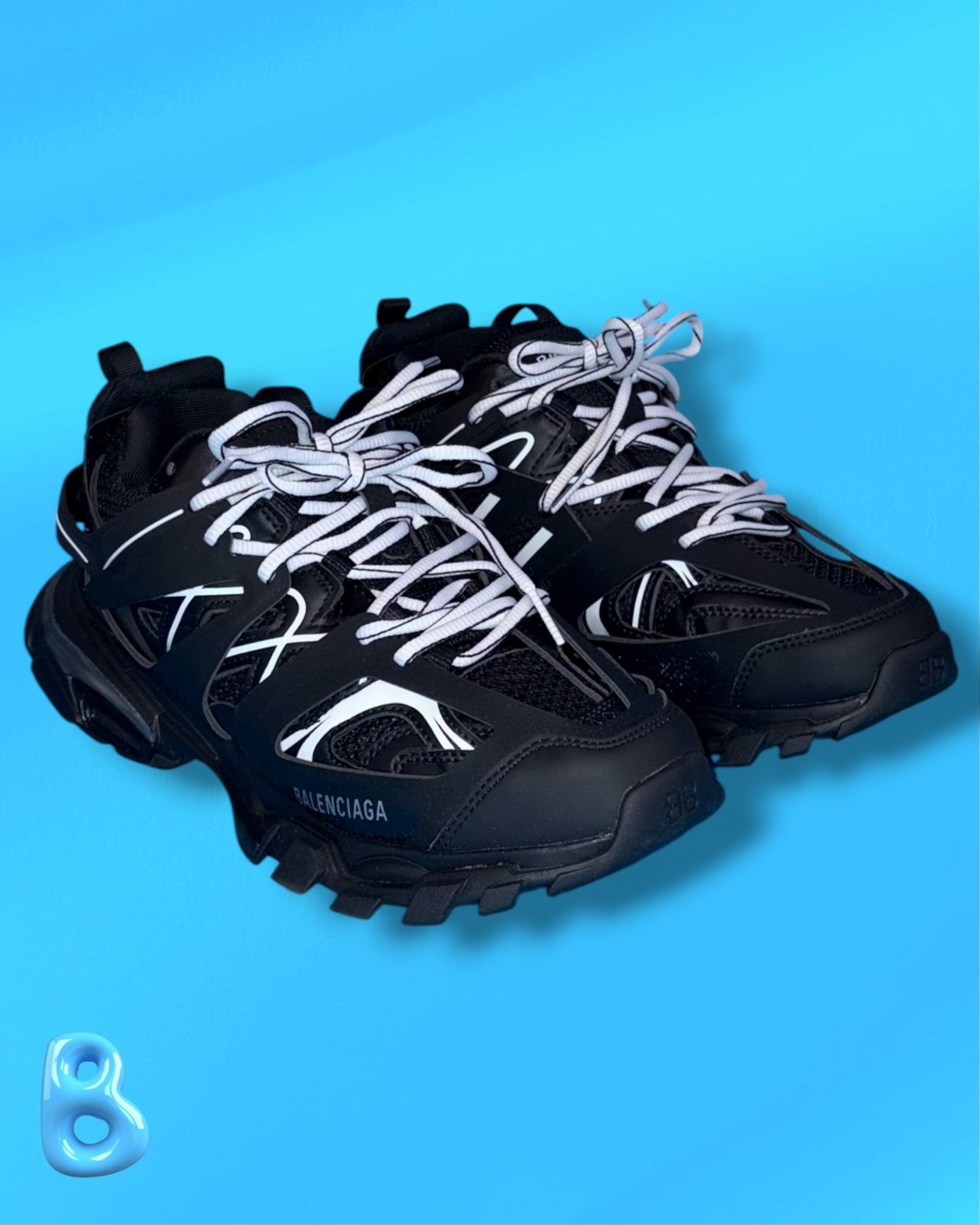 Balenciaga Track Black White