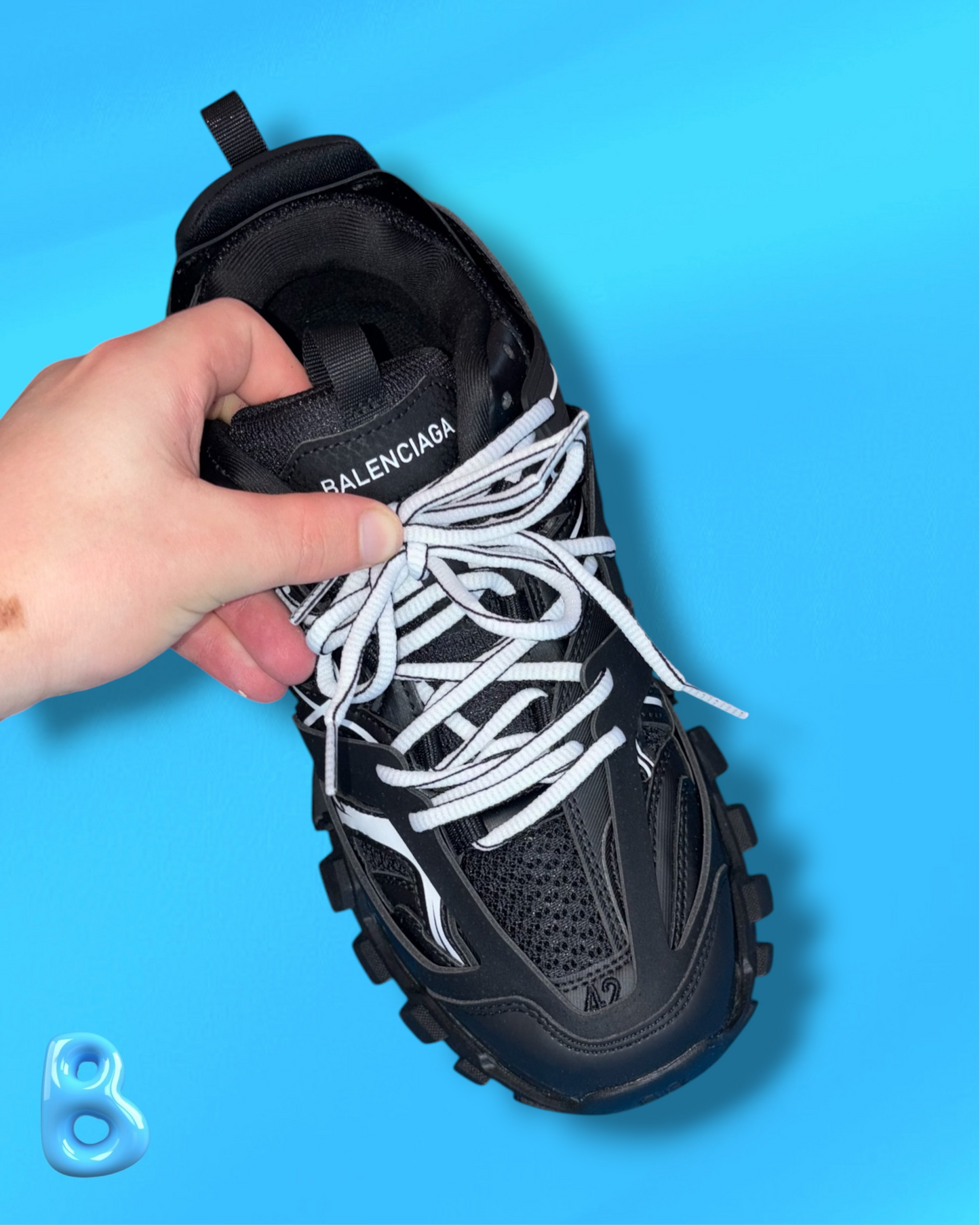 Balenciaga Track Black White