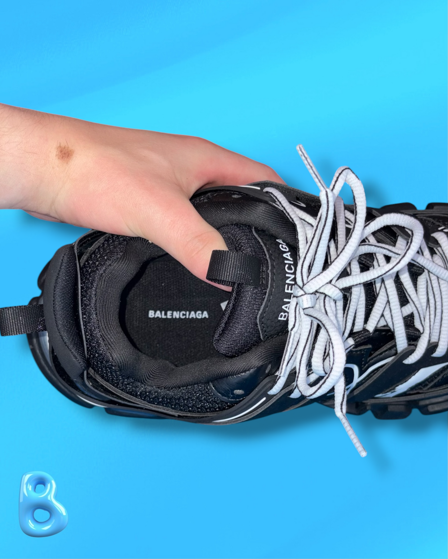 Balenciaga Track Black White