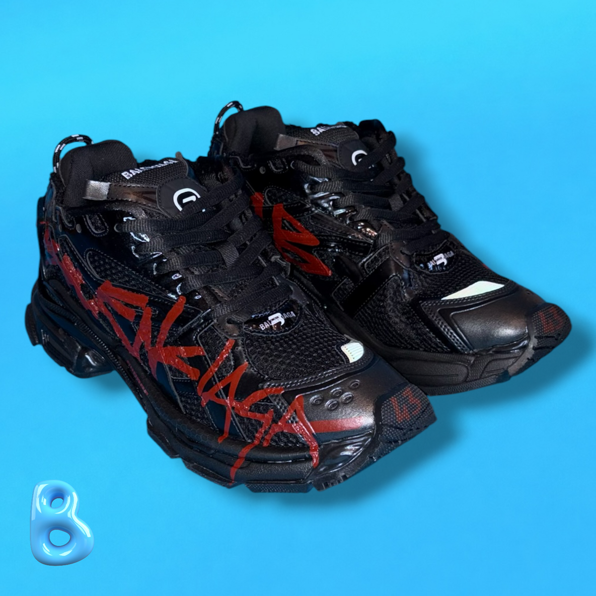 Balenciaga Runner Graffiti Black