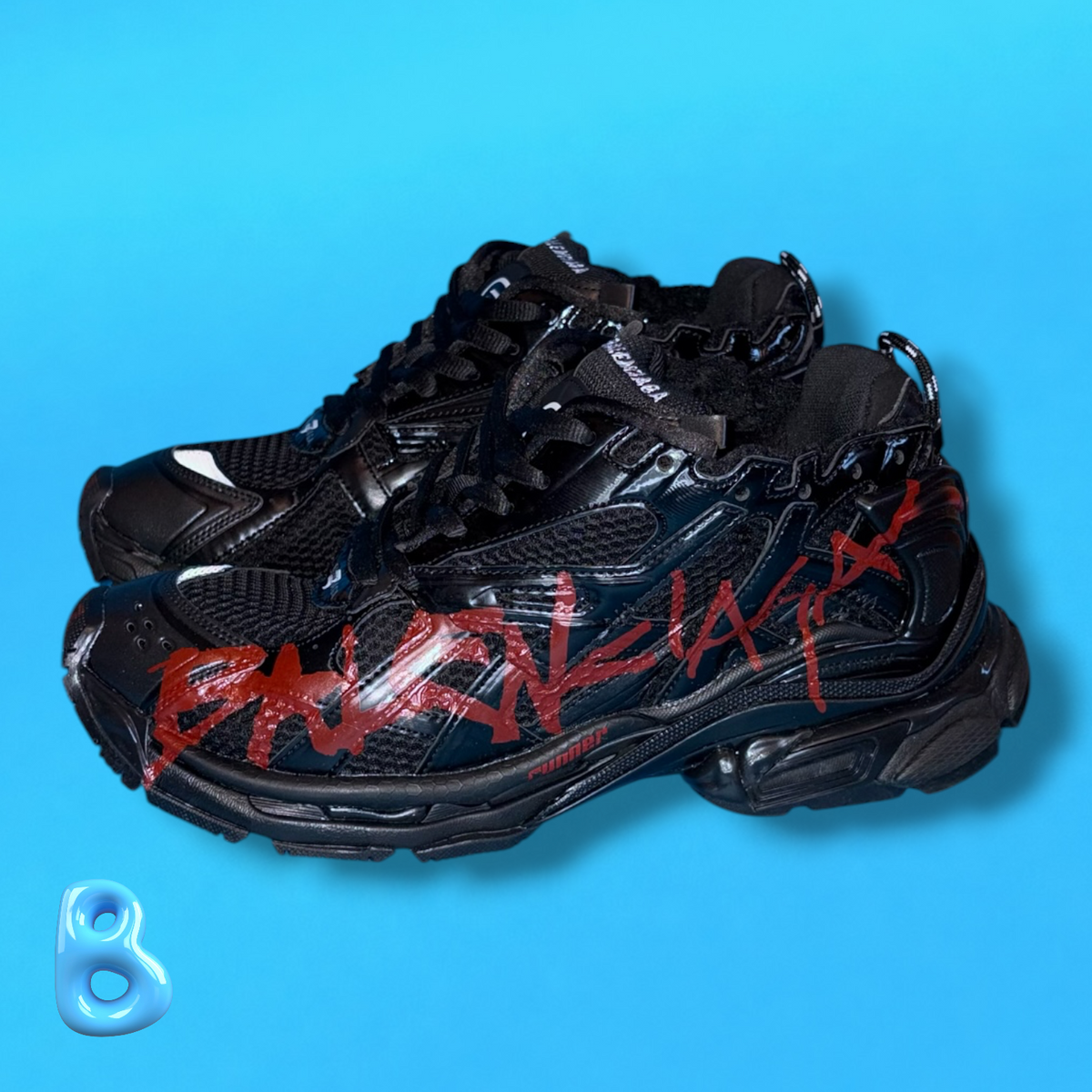 Balenciaga Runner Graffiti Black