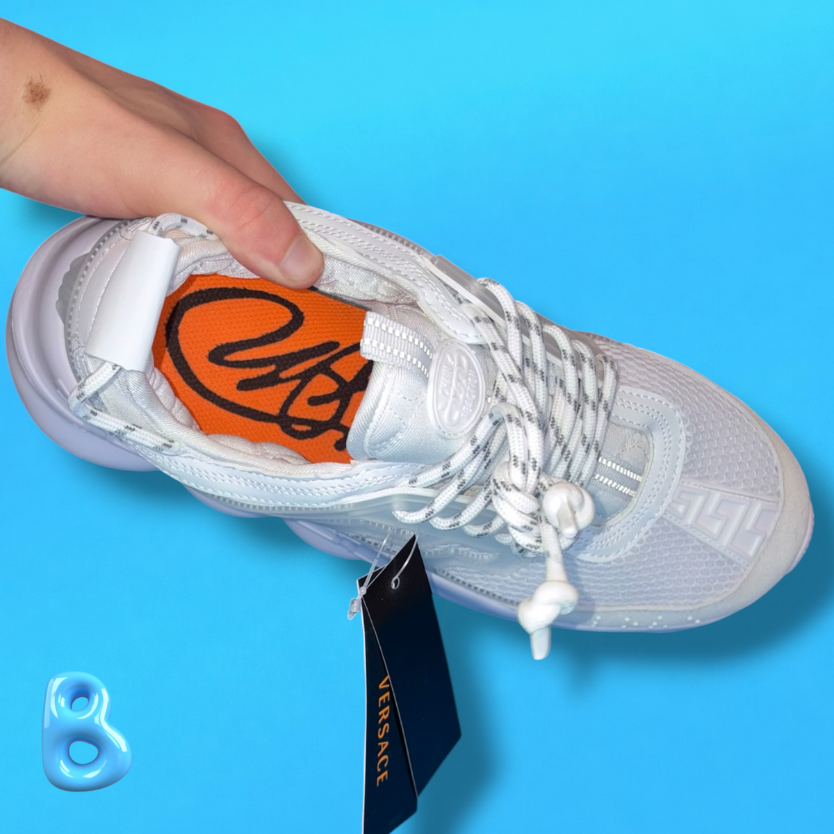 Versace Chain Reaction White